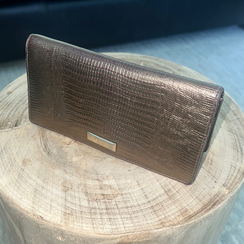 Cole Haan metallic wallet